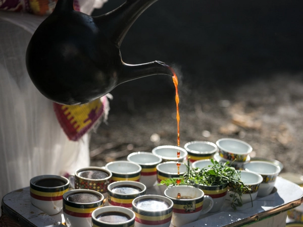 Festival Gutes Leben Leipzig: Kaffeezeremonie, Foto: Charlotte Sattler 