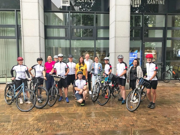 Start der Charity-Aktion „HerzRadeln-Leipzig & DEHOGA Sachsen“, Foto: Kinderhospiz Bärenherz