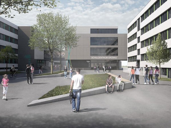 Neubau auf dem Campus Grünau, Grafik: agn Niederberghaus & Partner GmbH