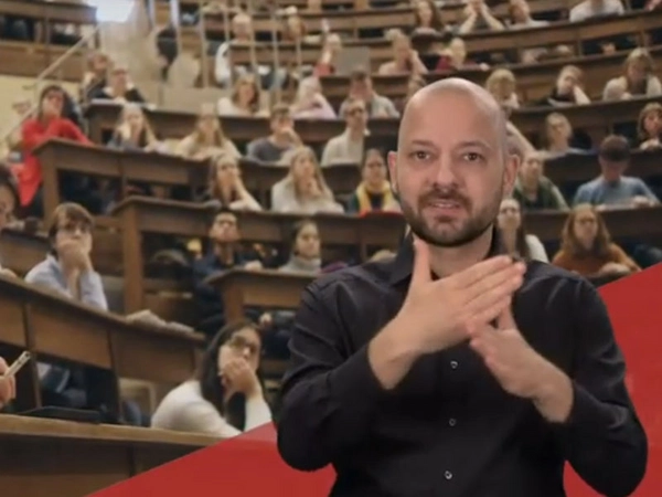 Der Imagefilm der Universität Leipzig jetzt auch in Gebärdensprache, Foto: Universität Leipzig