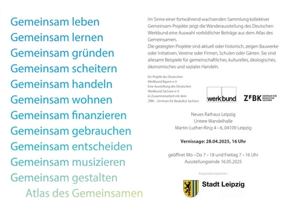 Ausstellung im Neuen Rathaus Leipzig zeigt „Atlas des Gemeinsamen“