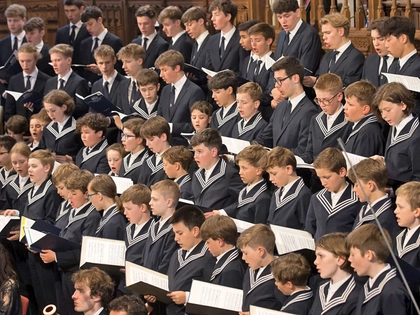 BACH300: Kantaten-Konzert mit dem Thomanerchor und dem Gewandhausorchester in der Thomaskirche in Leipzig