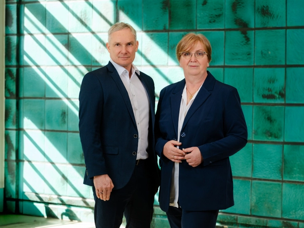 Vorstandssprecher Michael Faupel und Vorständin Carola Graefe, Foto: KONSUM Leipzig / Annika Dollmeyer