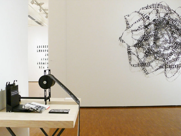 Ausstellung: Schrift – Choreografie der Zeichen, Foto: Kunsthalle der Sparkasse Leipzig