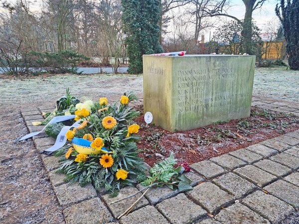 Grabanlage Marinus van der Lubbe auf dem Südfriedhof Leipzig, Foto: Elli Flint