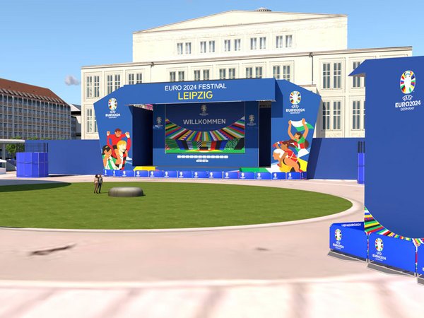 Fan Zone Augustusplatz Leipzig zur UEFA EURO 2024™, Foto: Stadt Leipzig 2024