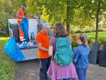 Stadtreinigung Leipzig macht mit beim World Cleanup Day