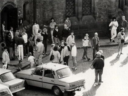 Nacht der offenen Tür zum Leipziger Lichtfest 2023 im Stasi-Unterlagen-Archiv Leipzig