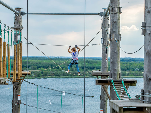 Panorama-Klettern im Kletterpark Markkleeberg, Foto: Kletterpark Markkleeberg)