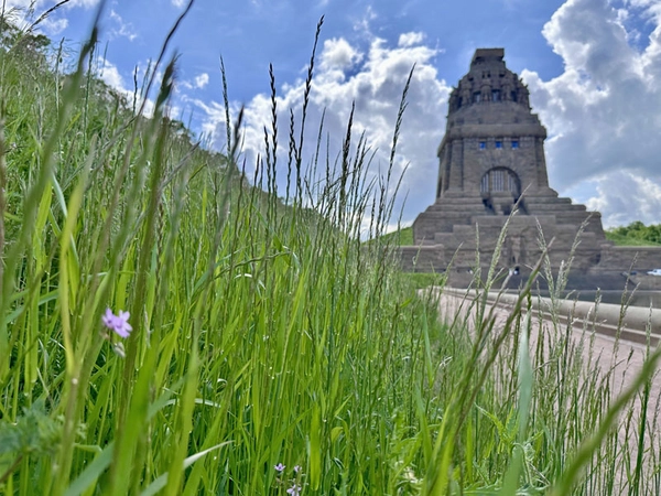  Im Denkmalpark sprießt das Grün, Foto: Stiftung Völkerschlachtdenkmal Leipzig / Tessina-Larissa Schramm