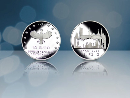 Erste Gedenkmünze "1000 Jahre Leipzig"