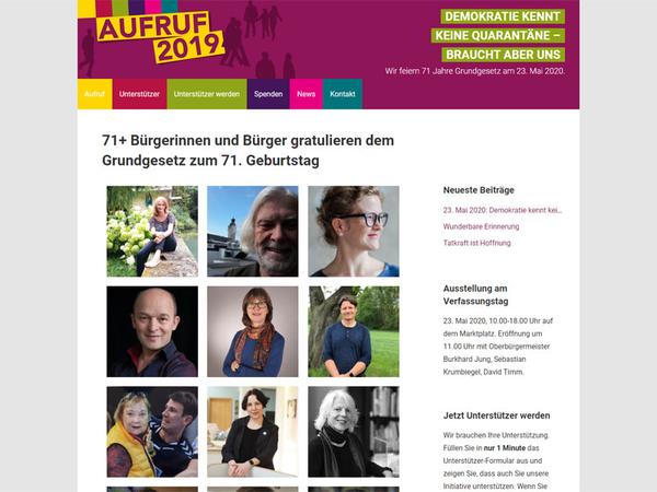 Internetseite der Leipziger Initiative: Aufruf 2019