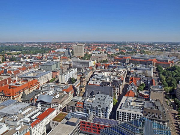 Blick auf die Leipziger Innenstadt, Foto: Andreas Schmidt