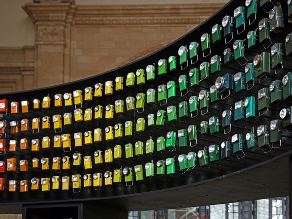 Licht-Ton-Installation Leipzig-Berlin, Foto: Andreas Schmidt