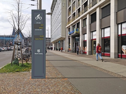 Stadt Leipzig baut Netz für Fahrradmessstellen deutlich aus