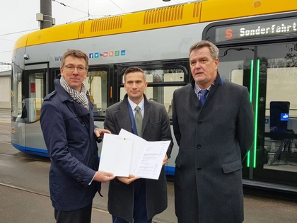 Freistaat fördert weitere Straßenbahnbeschaffung der Leipziger Verkehrsbetriebe