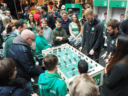 Den Leipziger Handball-Stars ganz nah: SC DHfK-Fanfest in den Höfen am Brühl