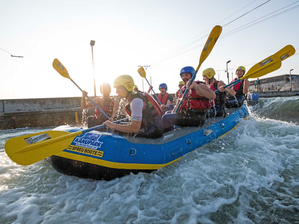 Wildwasser-Rafting im Kanupark, Foto: Kanupark Markkleeberg 