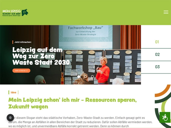 Internetseite: Mein Leipzig schon‘ ich mir!