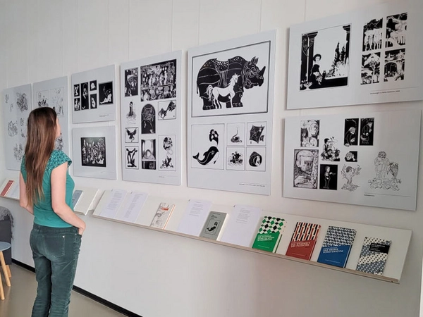Ausstellung: Andreas Reimann – SCHWARZ AUF WEISS: EIN REGENBOGEN, Foto: Stiftung Friedliche Revolution 