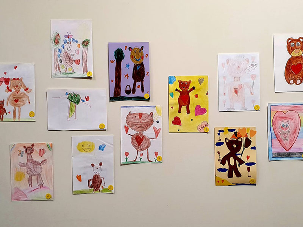 Die prämierten Zeichnungen, Foto: Kinderhospiz Bärenherz
