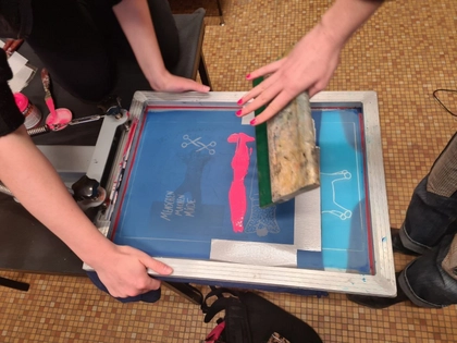 Offene Siebdruckwerkstatt in der Kulturwerkstatt KAOS