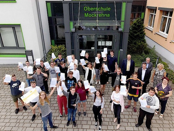 Platz 1 Oberschulen: Klasse 9b der Oberschule Mockrehna, Foto: Frank Schmidt)