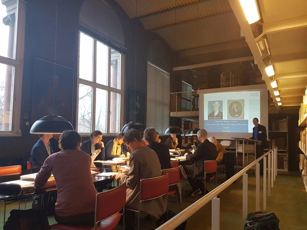 Workshop zum Thema: Gelehrtenkarrieren vom Mittelalter bis ins 20. Jahrhundert: Datenanalyse und Forschungsperspektiven, November 2017, Foto: Herzog August Bibliothek Wolfenbüttel