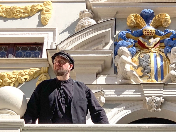 Christian von Aster vor der Alten Handelsbörse, Foto: Naturkundemuseum Leipzig