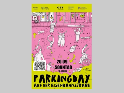 PARK(ing)-Day auf der Eisenbahnstraße in Leipzig
