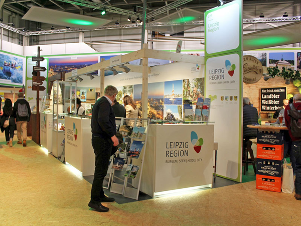 Stand der LEIPZIG REGION bei der Internationalen Grünen Woche im Jahr 2018, Foto: LTM GmbH