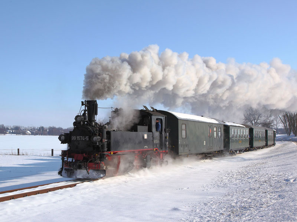 Unter Dampf: Wilder Robert, Foto: Archiv Döllnitzbahn / Sven Geist 