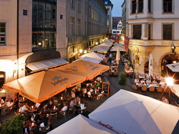 Nachtleben im Barfußgässchen in Leipzig, Foto: Michael Bader