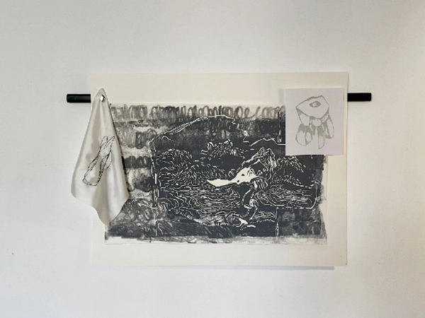 Marilena Georgantzi, FOSSILS, Digging, Exploding, Floating, Installation, 2023