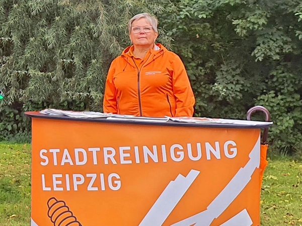 Infostand der Stadtreinigung Leipzig, Foto: Stadtreinigung Leipzig