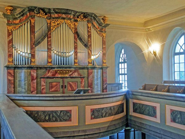 Kreuzkirche Störmthal: Hildebrandt-Orgel, Foto: Dieter Wadewitz