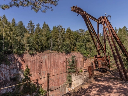 Region Leipzig: Exklusive Steinbruchführungen auf dem Rochlitzer Berg am Tag des Geotops