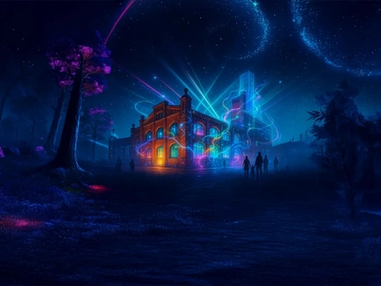 Neue Ausstellung im Kunstkraftwerk Leipzig: TRAUMFABRIK - Wo Licht zum Zauber wird