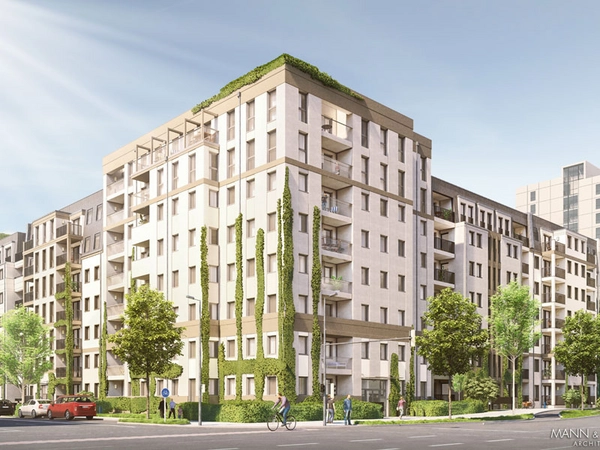 LWB Neubau an der Johannisallee, Visualisierung: ARGE ICL Ingenieur Consult_Mann und Schott Architekten, Quelle: LWB 