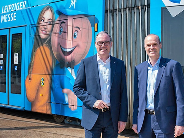 Die Geschäftsführung der Leipziger Messe: Martin Buhl-Wagner und Markus Geisenberger, Foto: Leipziger Messe