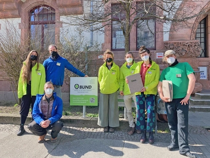 BUND informiert in der Leipziger Innenstadt über den Verein und seine Projekte
