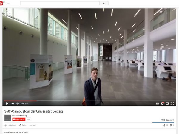 360-Grad-Campusführung der Universität Leipzig