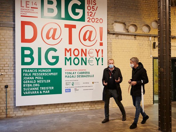 Ausstellung in de Halle 14: BIG D@T@! BIG MON€Y!, Foto: Walther Le Kon