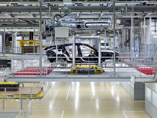Produktion im Porsche-Werk Leipzig