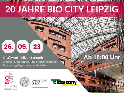 BIO CITY LEIPZIG feiert ihr 20-jähriges Jubiläum BIO CITY LEIPZIG feiert ihr 20-jähriges Jubiläum