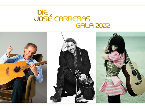 Erste Star-Zusagen der 28. José Carreras Gala in Leipzig: Chris de Burgh, David Garrett und Aura Dione, Foto: R.Medjber / C.Köstlin / J.Jors, Bildrechte: Deutsche José Carreras Leukämie-Stiftung e.V.