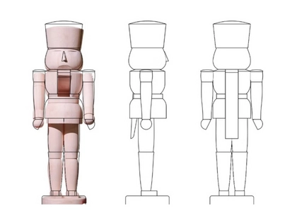 Lebensgroßer Nussknacker feiert Premiere auf der CADEAUX Leipzig