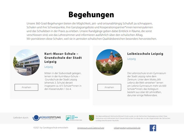 Erste virtuellen Rundgänge auf ganztag-entwickeln.de