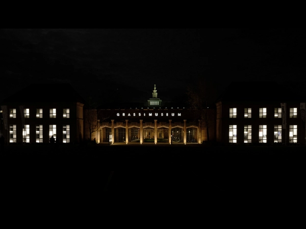 Grassimuseum Leipzig: Lichtinstallation von DOPPELDENK, Foto: Felix Bielmeier