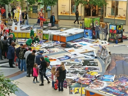 Filmplakatbörse für den guten Zweck im Allee-Center Leipzig